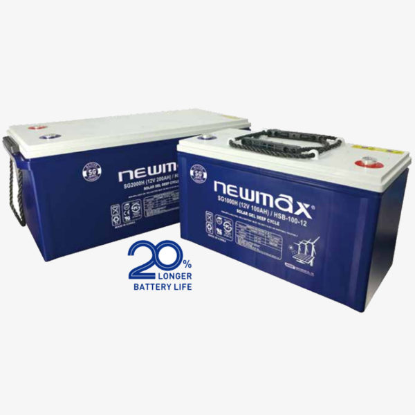 بطاريات نيو ماكس ( Newmax )  SG 12V / 100 /150 / 200 / 220 Ah